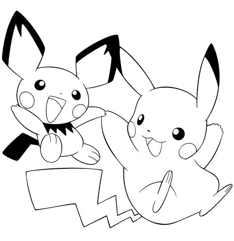 coloring page pikachu|Pikachu coloring page 